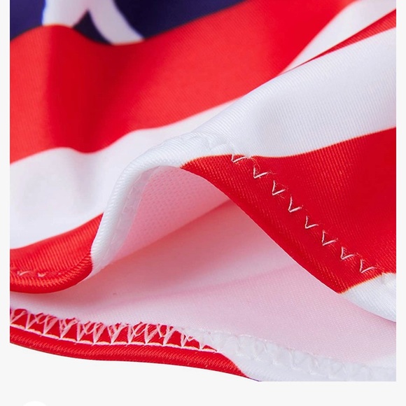 NEW Tuonroad American Flag Prints Women One Piece Swimsuit Bath Suit SM,L,XL,XXL - Picture 5 of 11